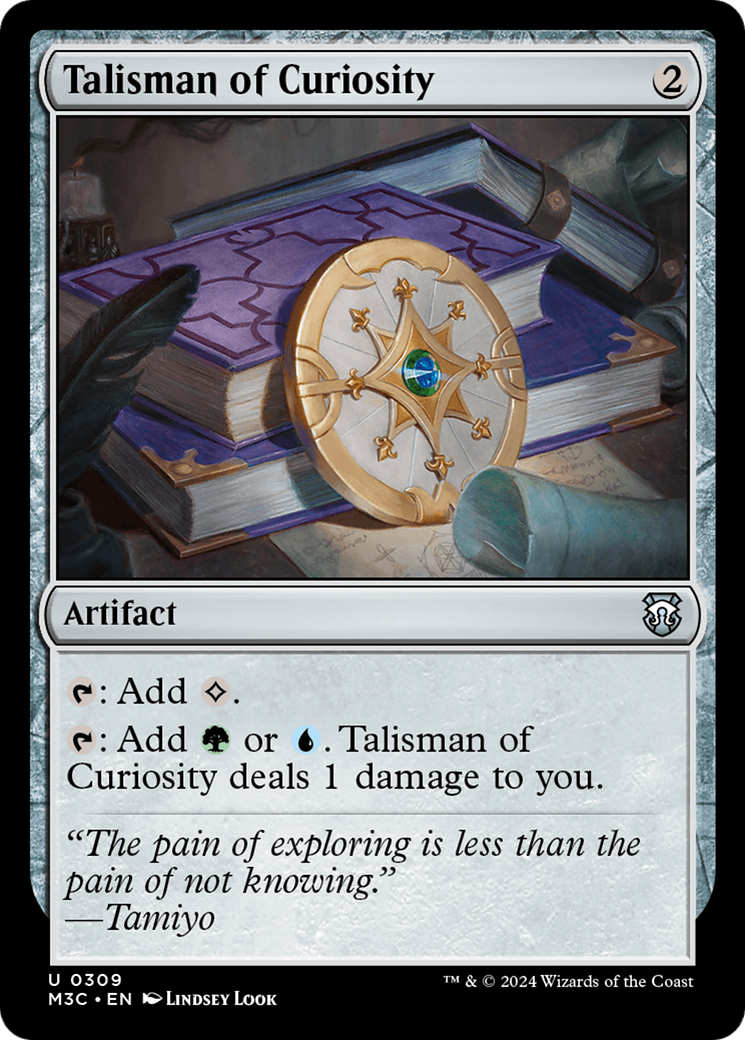 Talisman of Curiosity (M3C-309) - Modern Horizons 3 Commander Foil - Premium MTG Single from Wizards of the Coast - Just $0.25! Shop now at Game Crave Tournament Store