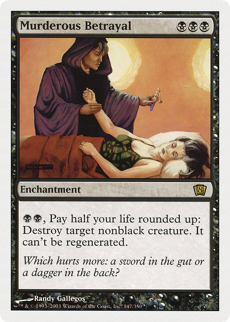 Murderous Betrayal (8ED-147) - 8th Edition Foil