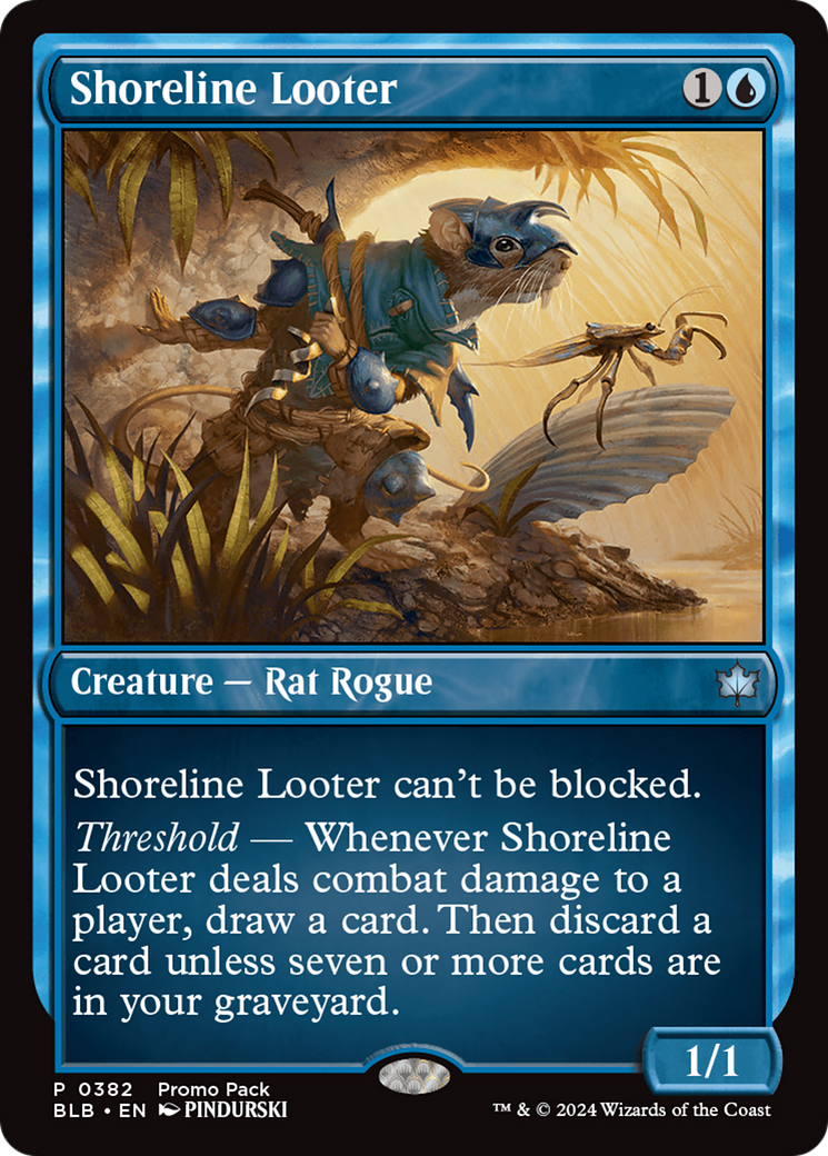 Shoreline Looter (BLB-382) - Bloomburrow - Premium MTG Single from Wizards of the Coast - Just $0.38! Shop now at Game Crave Tournament Store