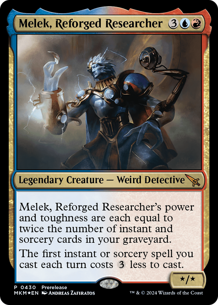 Melek, Reforged Researcher (MKM-430) - Murders at Karlov Manor Foil - Premium MTG Single from Wizards of the Coast - Just $0.41! Shop now at Game Crave Tournament Store