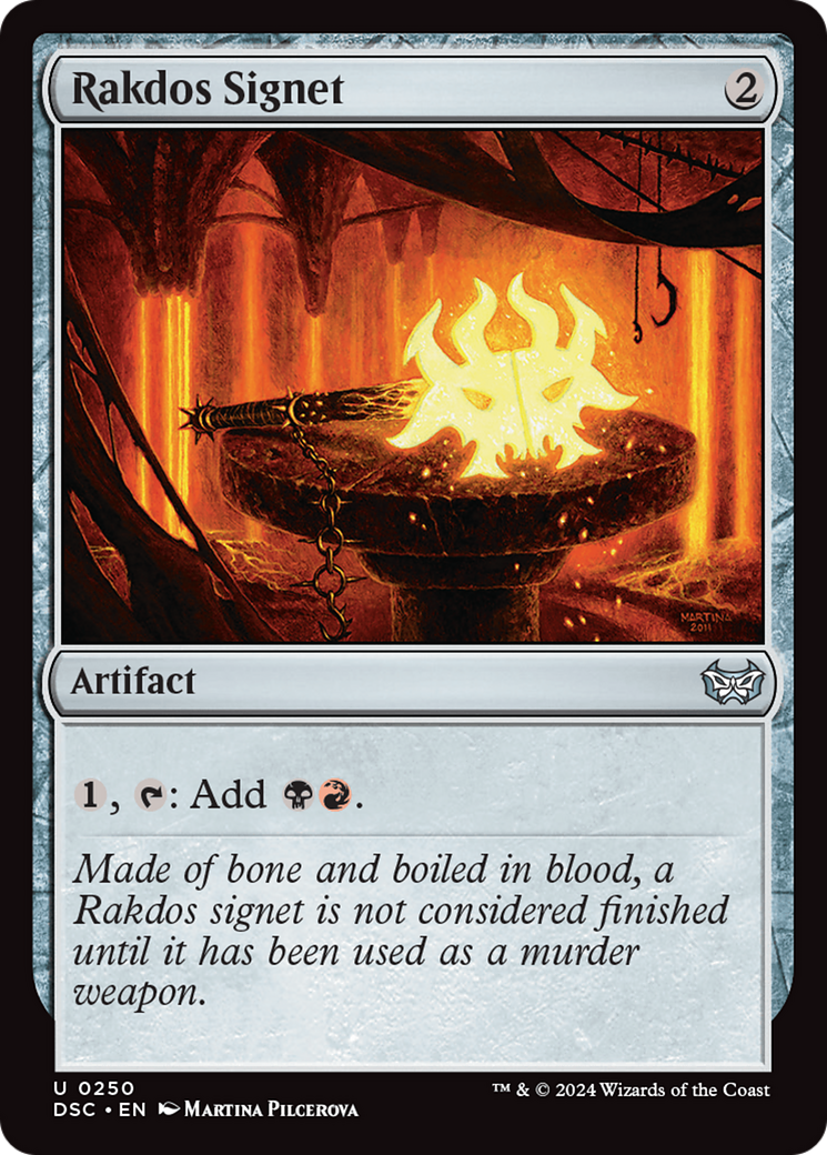 Rakdos Signet (DSC-250) - Duskmourn: House of Horror Commander - Premium MTG Single from Wizards of the Coast - Just $0.54! Shop now at Game Crave Tournament Store