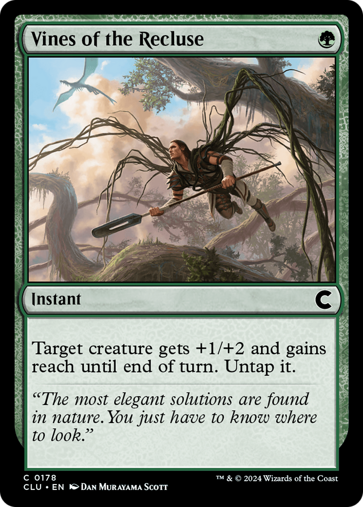 Vines of the Recluse (CLU-178) - Ravnica: Clue Edition - Premium MTG Single from Wizards of the Coast - Just $0.25! Shop now at Game Crave Tournament Store