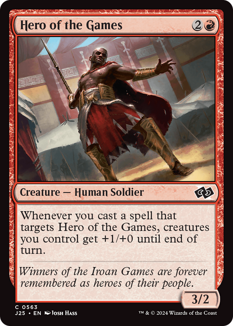 Hero of the Games (J25-563) - Foundations Jumpstart - Premium MTG Single from Wizards of the Coast - Just $0.25! Shop now at Game Crave Tournament Store