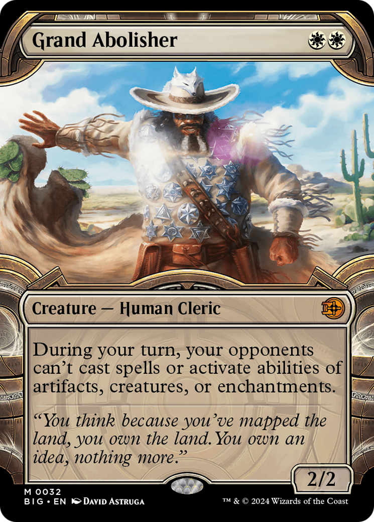 Grand Abolisher (BIG-032) - The Big Score: (Showcase) (Borderless) Foil - Premium MTG Single from Wizards of the Coast - Just $17.74! Shop now at Game Crave Tournament Store