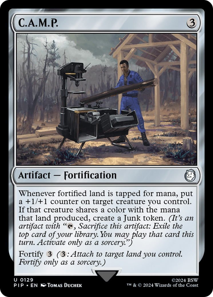 C.A.M.P. (PIP-129) - Fallout Foil - Premium MTG Single from Wizards of the Coast - Just $0.68! Shop now at Game Crave Tournament Store