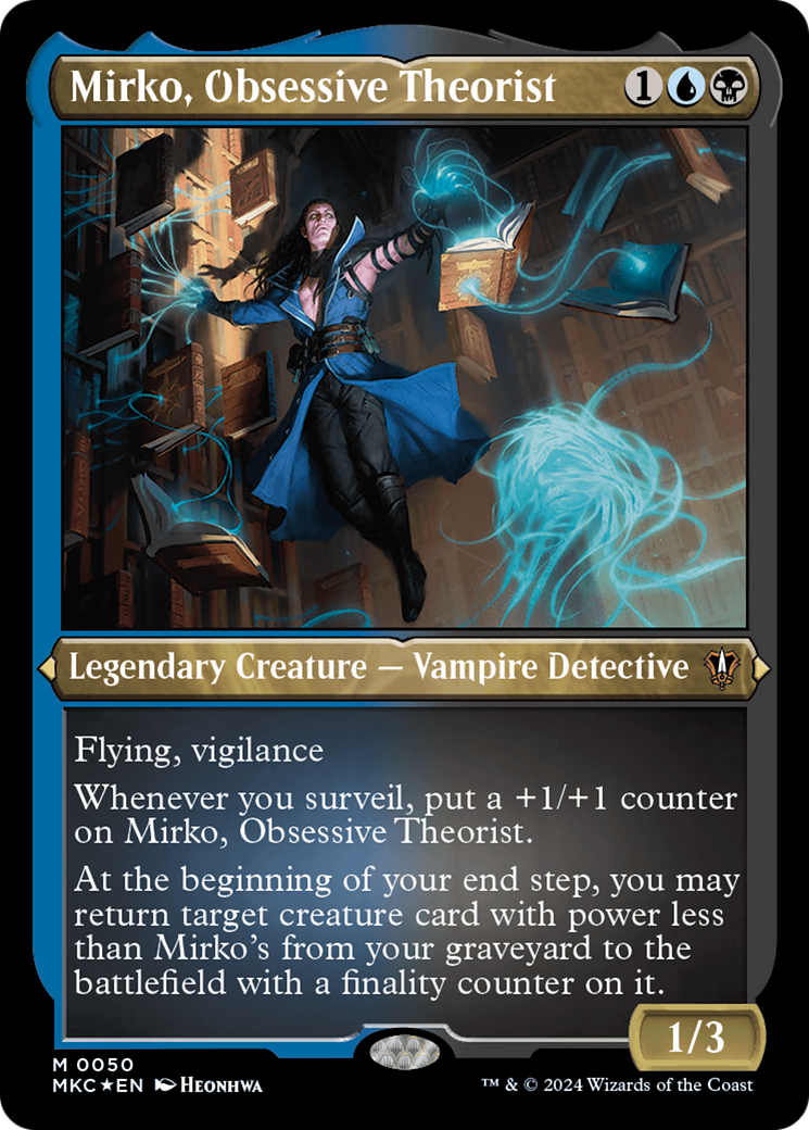 Mirko, Obsessive Theorist (MKC-050) - Murders at Karlov Manor Commander Etched Foil - Premium MTG Single from Wizards of the Coast - Just $0.26! Shop now at Game Crave Tournament Store