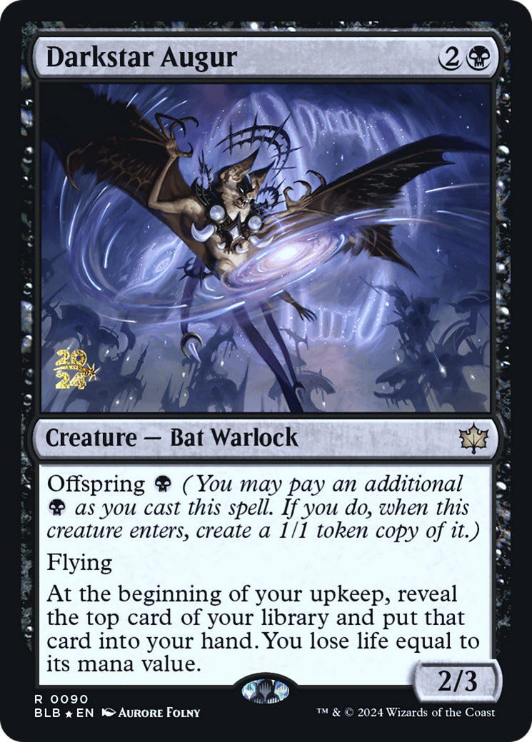 Darkstar Augur (PBLB-90S) - Bloomburrow Promos Foil - Premium MTG Single from Wizards of the Coast - Just $1.10! Shop now at Game Crave Tournament Store