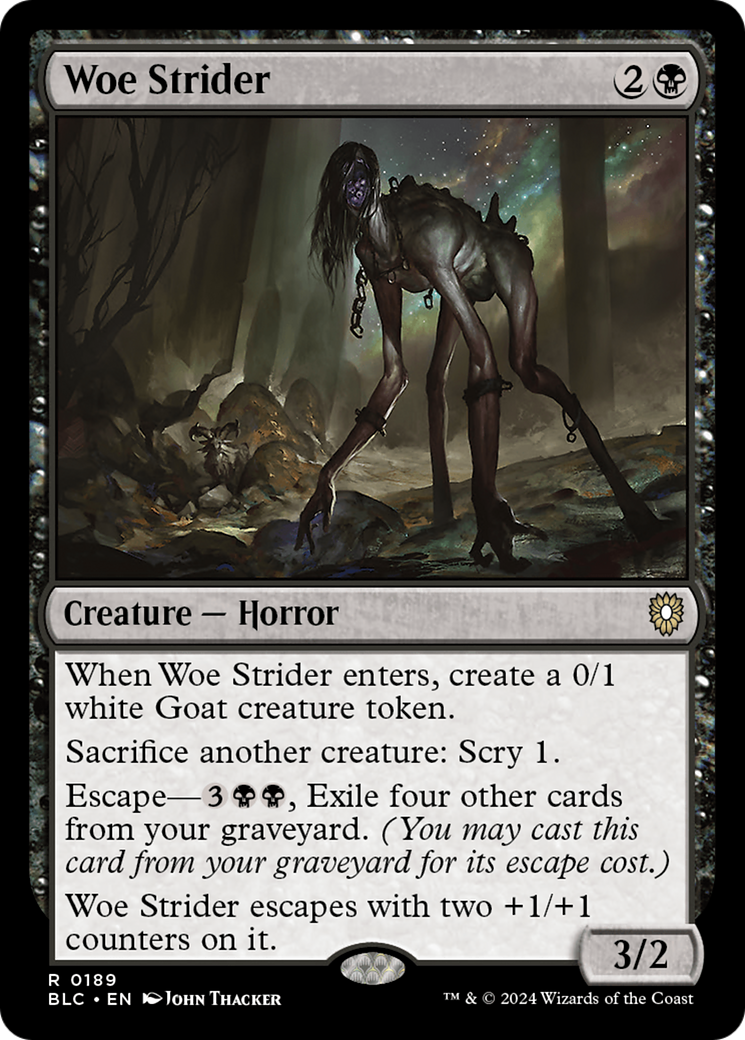 Woe Strider (BLC-189) - Bloomburrow Commander - Premium MTG Single from Wizards of the Coast - Just $0.25! Shop now at Game Crave Tournament Store
