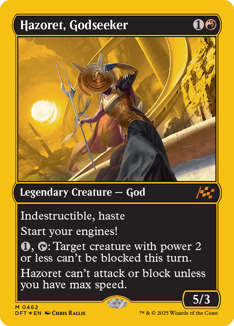 Hazoret, Godseeker (First-Place Foil) (DFT-462) - Aetherdrift Foil - Premium MTG Single from Wizards of the Coast - Just $1.03! Shop now at Game Crave Tournament Store
