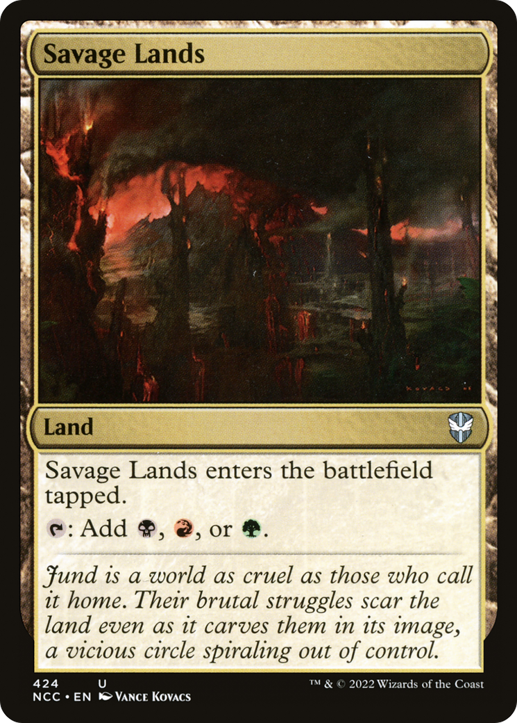 Savage Lands (NCC-424) - New Capenna Commander - Premium MTG Single from Wizards of the Coast - Just $0.49! Shop now at Game Crave Tournament Store