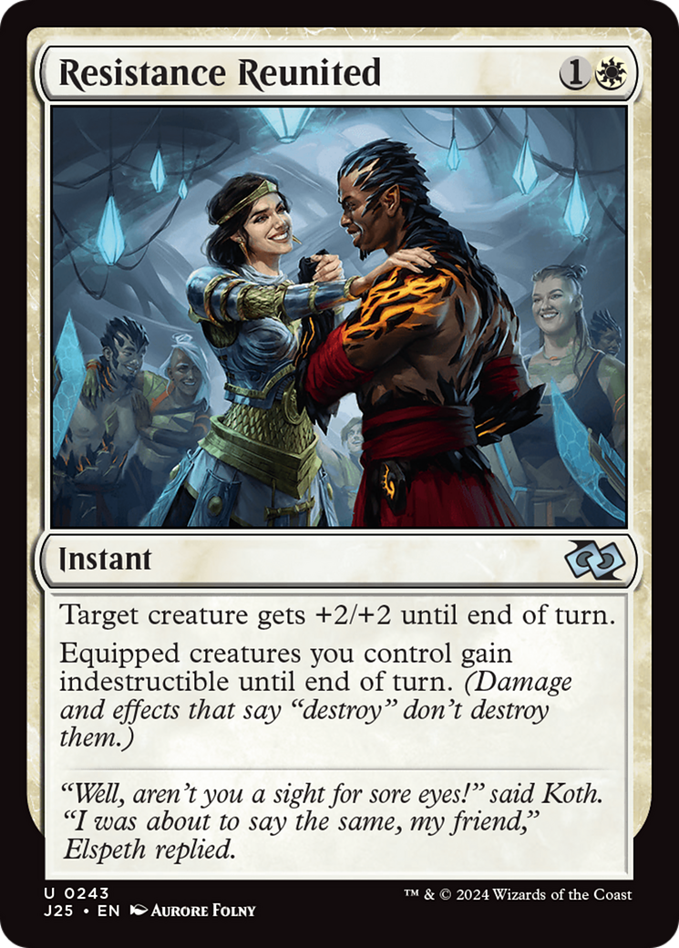 Resistance Reunited (J25-243) - Foundations Jumpstart - Premium MTG Single from Wizards of the Coast - Just $0.25! Shop now at Game Crave Tournament Store