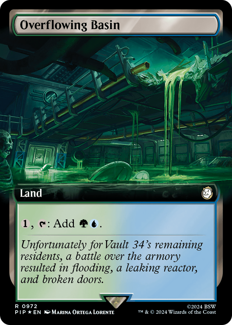 Overflowing Basin (PIP-972) - Fallout: (Extended Art) Foil - Premium MTG Single from Wizards of the Coast - Just $1.71! Shop now at Game Crave Tournament Store