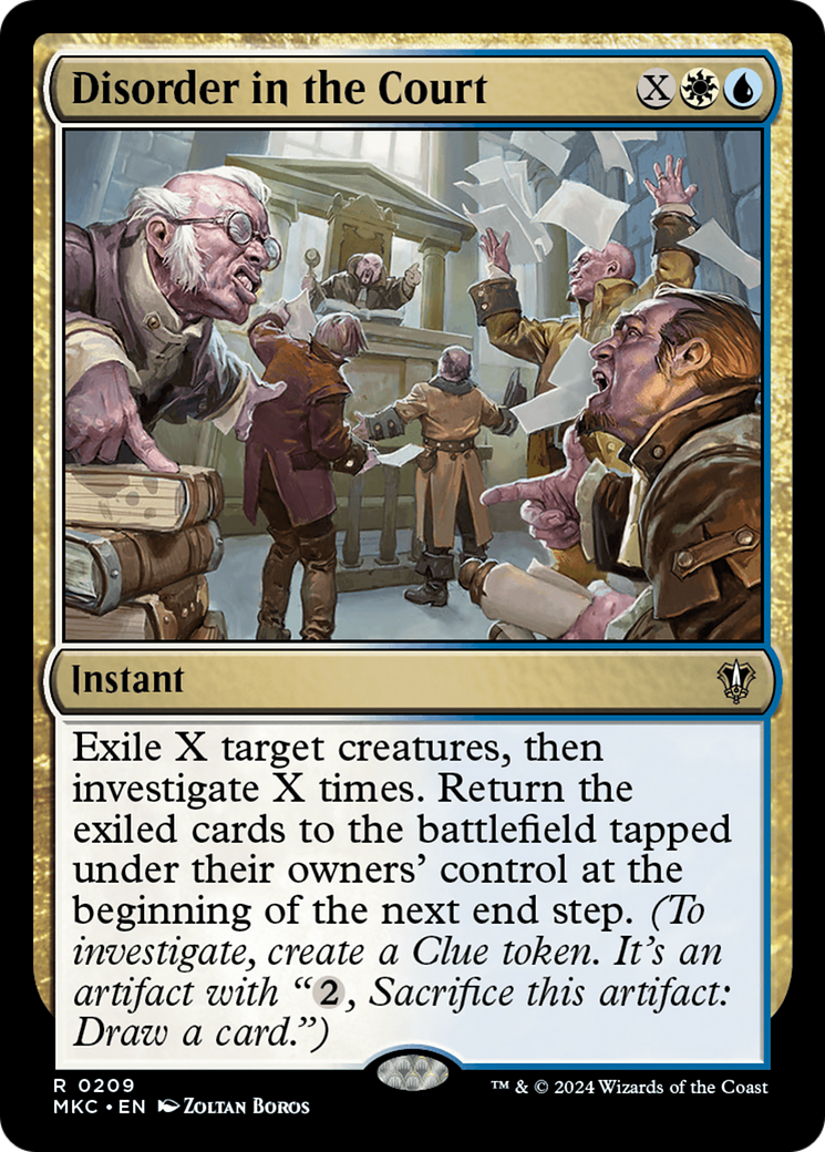 Disorder in the Court (MKC-209) - Murders at Karlov Manor Commander - Premium MTG Single from Wizards of the Coast - Just $0.25! Shop now at Game Crave Tournament Store