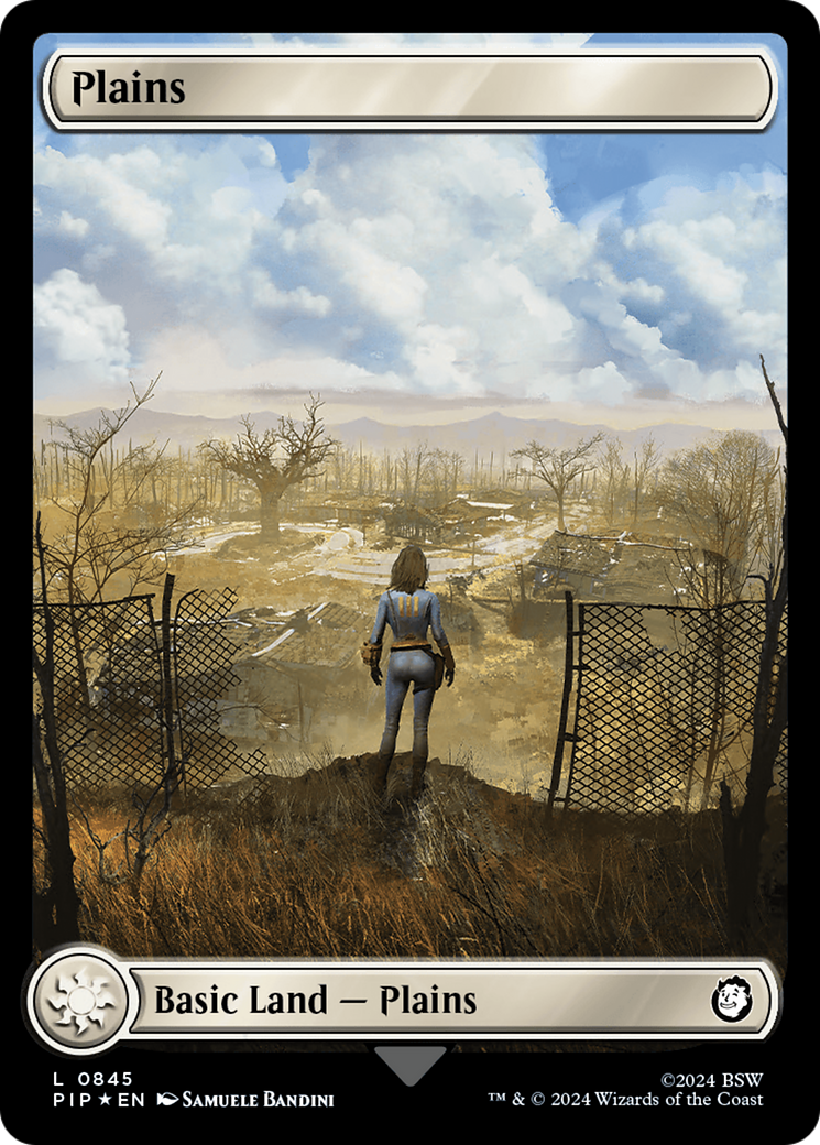 Plains (PIP-845) - Fallout Foil - Premium MTG Single from Wizards of the Coast - Just $3.65! Shop now at Game Crave Tournament Store