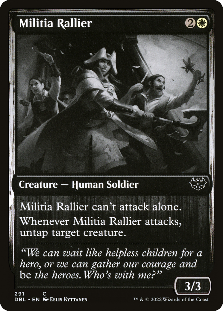 Militia Rallier (DBL-291) - Innistrad: Double Feature - Premium MTG Single from Wizards of the Coast - Just $0.08! Shop now at Game Crave Tournament Store