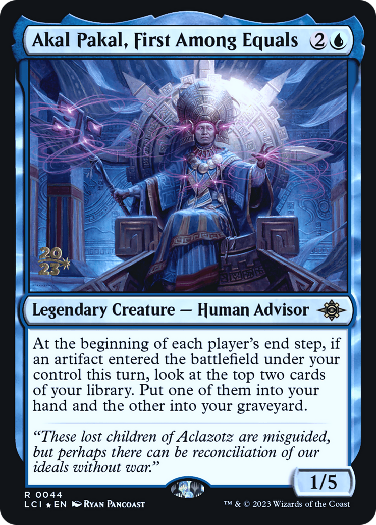 Akal Pakal, First Among Equals (PLCI-44S) - The Lost Caverns of Ixalan Promos Foil - Premium MTG Single from Wizards of the Coast - Just $0.34! Shop now at Game Crave Tournament Store