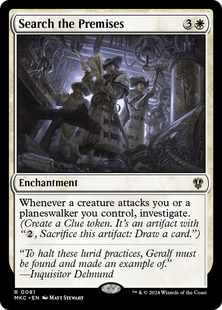 Search the Premises (MKC-081) - Murders at Karlov Manor Commander - Premium MTG Single from Wizards of the Coast - Just $0.26! Shop now at Game Crave Tournament Store