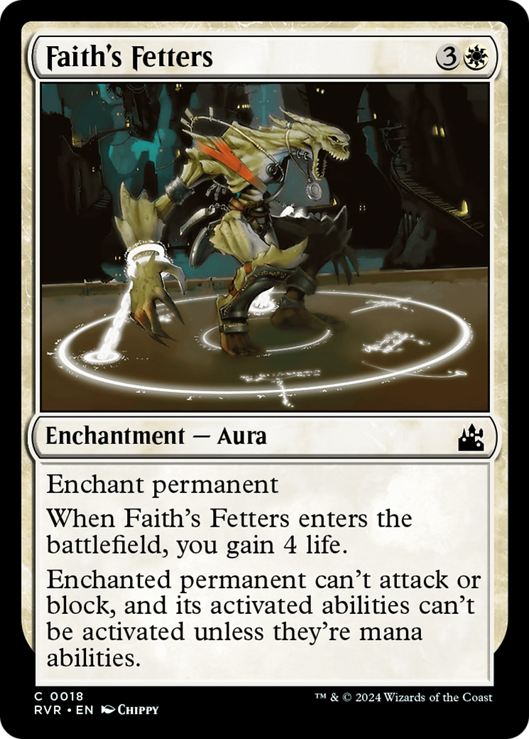 Faith's Fetters (RVR-018) - Ravnica Remastered Foil - Premium MTG Single from Wizards of the Coast - Just $0.25! Shop now at Game Crave Tournament Store