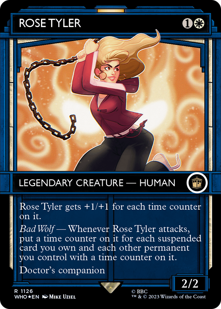 Rose Tyler (WHO-1126) - Doctor Who: (Showcase) (Borderless) Foil - Premium MTG Single from Wizards of the Coast - Just $9.94! Shop now at Game Crave Tournament Store