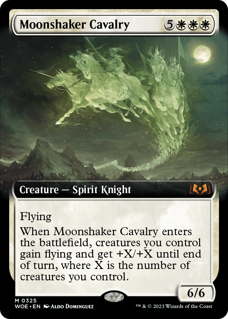 Moonshaker Cavalry (WOE-325) - Wilds of Eldraine: (Extended Art) Foil - Premium MTG Single from Wizards of the Coast - Just $14.45! Shop now at Game Crave Tournament Store