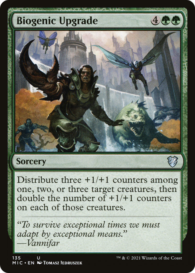 Biogenic Upgrade (MIC-135) - Midnight Hunt Commander - Premium MTG Single from Wizards of the Coast - Just $0.08! Shop now at Game Crave Tournament Store