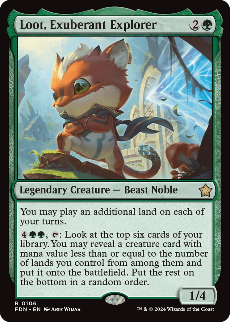 Loot, Exuberant Explorer (FDN-106) - Foundations - Premium MTG Single from Wizards of the Coast - Just $2.01! Shop now at Game Crave Tournament Store