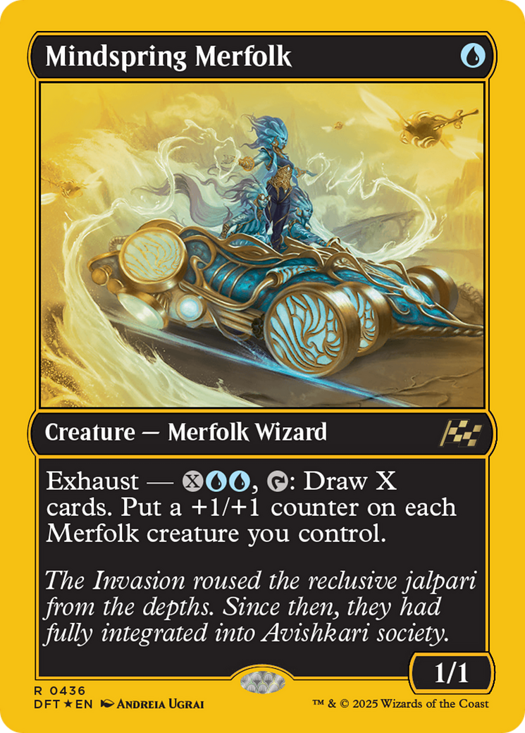 Mindspring Merfolk (First-Place Foil) (DFT-436) - Aetherdrift Foil - Premium MTG Single from Wizards of the Coast - Just $0.43! Shop now at Game Crave Tournament Store