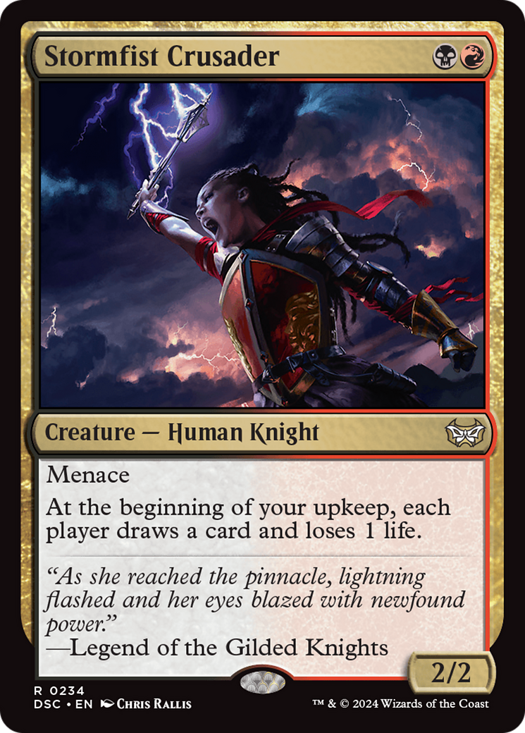 Stormfist Crusader (DSC-234) - Duskmourn: House of Horror Commander - Premium MTG Single from Wizards of the Coast - Just $0.30! Shop now at Game Crave Tournament Store
