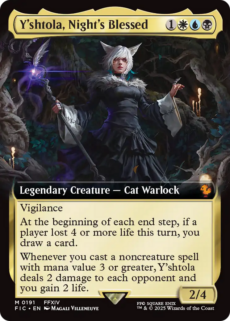 Y'shtola, Night's Blessed (FIC-191) - Commander: FINAL FANTASY: (Extended Art) Foil - Premium MTG Single from Wizards of the Coast - Just $13.34! Shop now at Game Crave Tournament Store