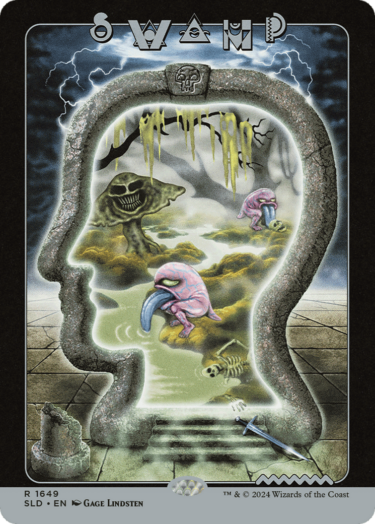 Swamp (SLD-1649) - Secret Lair Drop Foil - Premium MTG Single from Wizards of the Coast - Just $0! Shop now at Game Crave Tournament Store