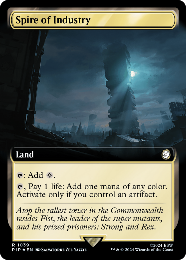 Spire of Industry (PIP-1039) - Fallout: (Extended Art) Foil - Premium MTG Single from Wizards of the Coast - Just $9.66! Shop now at Game Crave Tournament Store