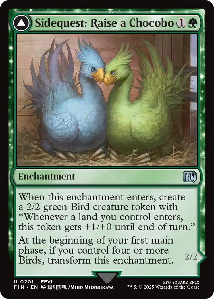 Game Crave Tournament Store - Sidequest: Raise a Chocobo // Black Chocobo  (FIN-201)