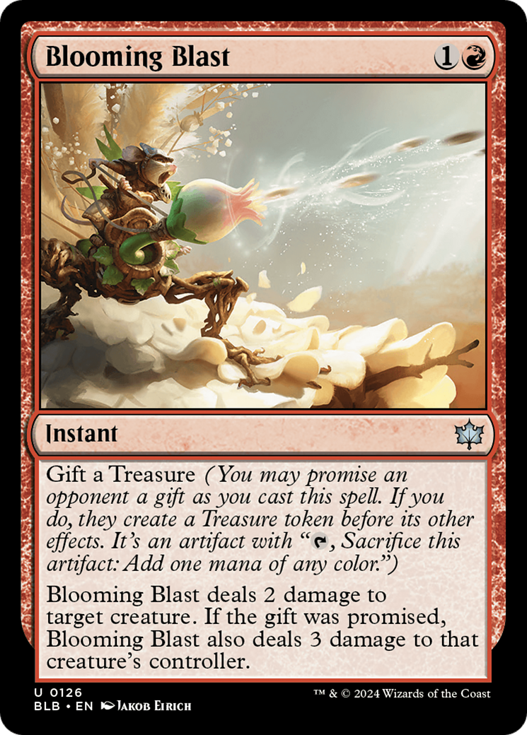 Blooming Blast (BLB-126) - Bloomburrow - Premium MTG Single from Wizards of the Coast - Just $0.25! Shop now at Game Crave Tournament Store