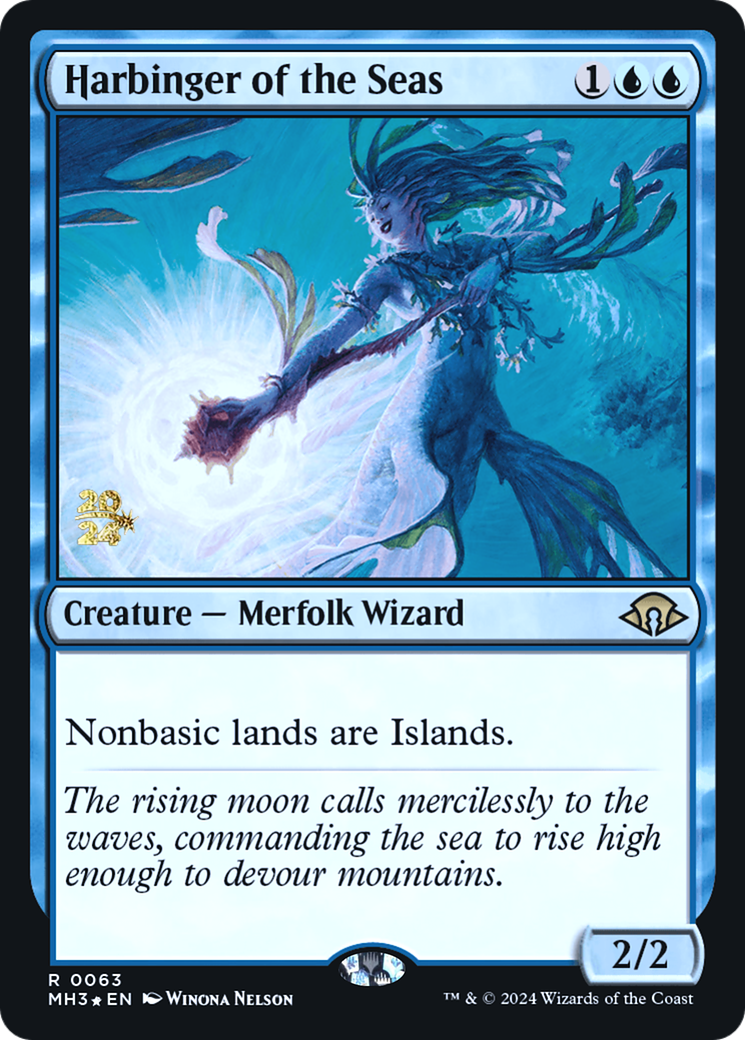 Harbinger of the Seas (PMH3-63S) - Modern Horizons 3 Promos Foil - Premium MTG Single from Wizards of the Coast - Just $5.39! Shop now at Game Crave Tournament Store
