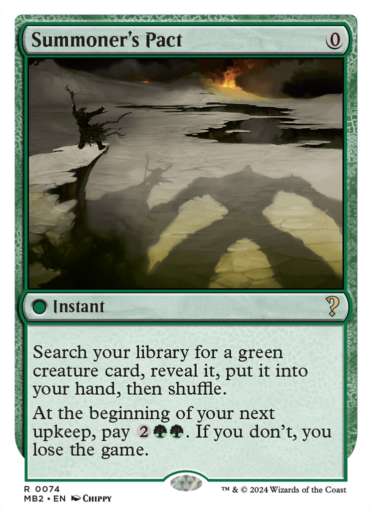 Summoner's Pact (MB2-074) - Mystery Booster 2 - Premium MTG Single from Wizards of the Coast - Just $2.18! Shop now at Game Crave Tournament Store