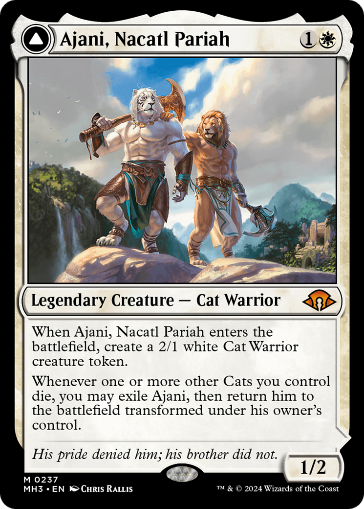 Ajani, Nacatl Pariah // Ajani, Nacatl Avenger (MH3-237) - Modern Horizons 3 Foil - Premium MTG Single from Wizards of the Coast - Just $8.42! Shop now at Game Crave Tournament Store