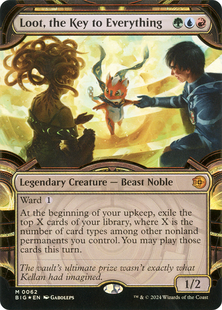 Loot, the Key to Everything (BIG-062) - The Big Score (Borderless) Foil - Premium MTG Single from Wizards of the Coast - Just $40.92! Shop now at Game Crave Tournament Store