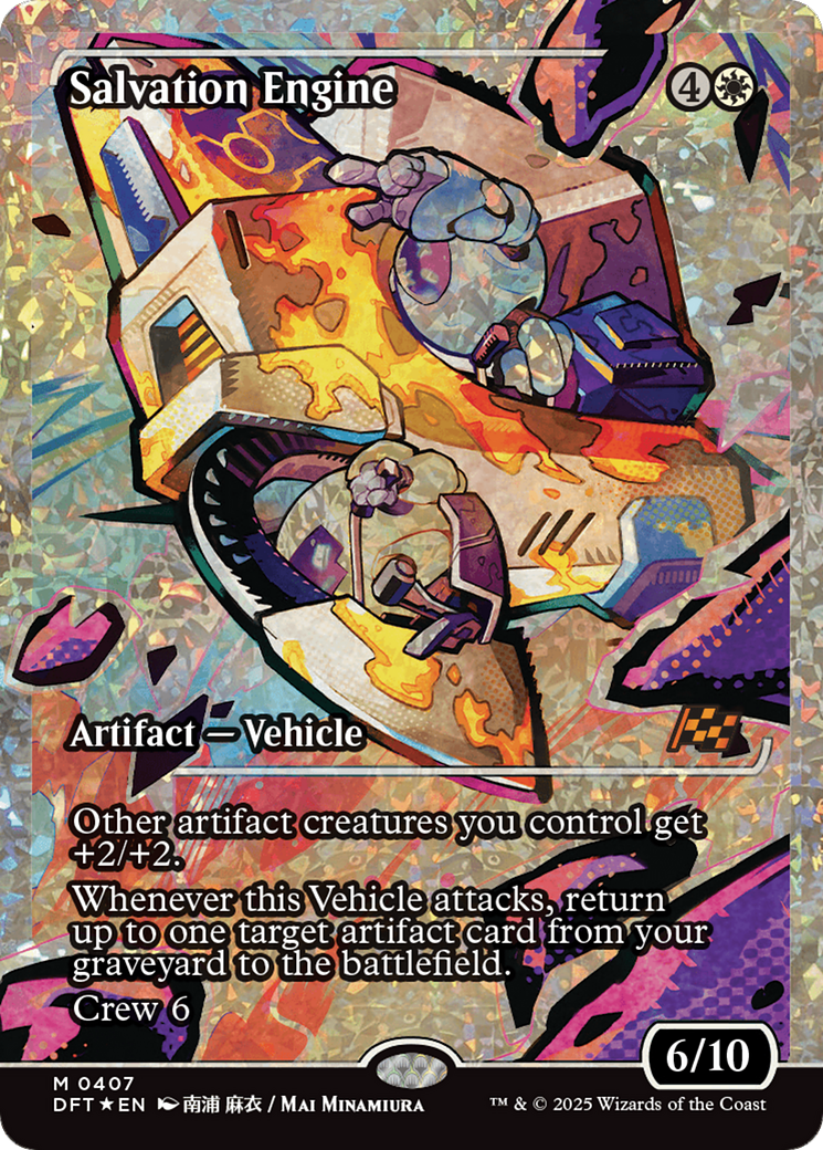 Salvation Engine (Showcase) (Fracture Foil) (DFT-407) - Aetherdrift Foil - Premium MTG Single from Wizards of the Coast - Just $8.93! Shop now at Game Crave Tournament Store