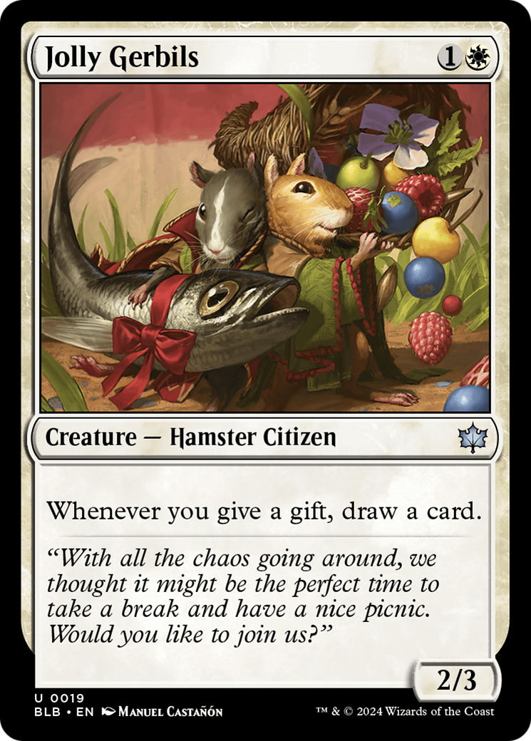 Jolly Gerbils (BLB-019) - Bloomburrow - Premium MTG Single from Wizards of the Coast - Just $0.25! Shop now at Game Crave Tournament Store