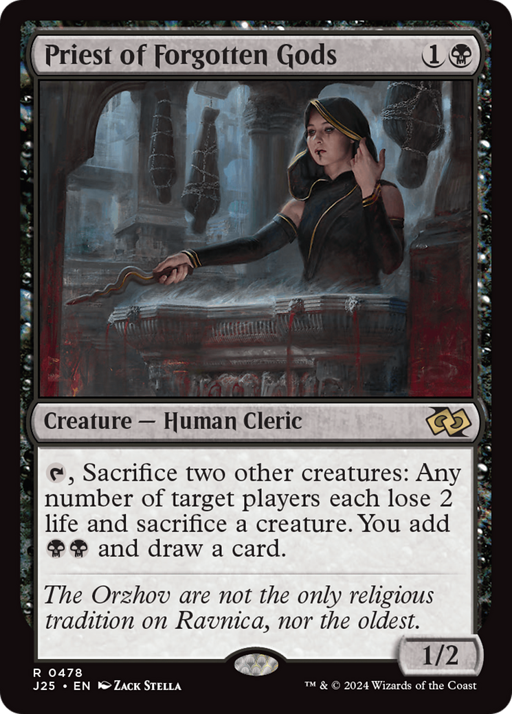 Priest of Forgotten Gods (J25-478) - Foundations Jumpstart - Premium MTG Single from Wizards of the Coast - Just $1.17! Shop now at Game Crave Tournament Store