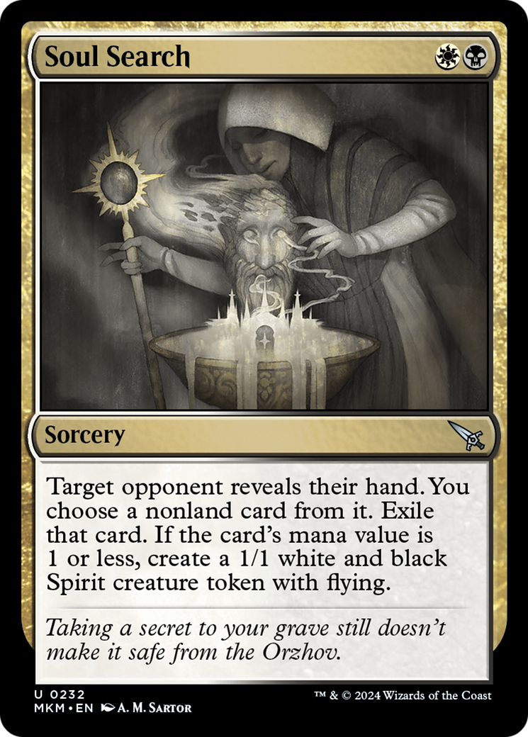 Soul Search (MKM-232) - Murders at Karlov Manor Foil - Premium MTG Single from Wizards of the Coast - Just $0.25! Shop now at Game Crave Tournament Store