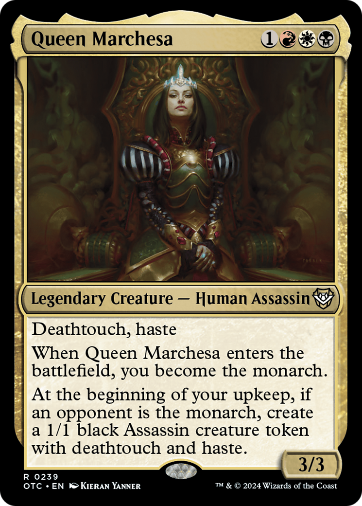 Queen Marchesa (OTC-239) - Outlaws of Thunder Junction Commander - Premium MTG Single from Wizards of the Coast - Just $0.31! Shop now at Game Crave Tournament Store