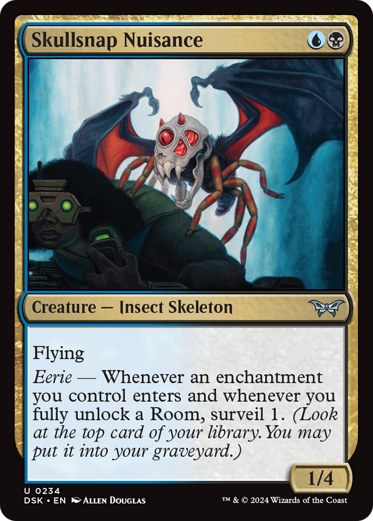 Skullsnap Nuisance (DSK-234) - Duskmourn: House of Horror Foil - Premium MTG Single from Wizards of the Coast - Just $0.25! Shop now at Game Crave Tournament Store