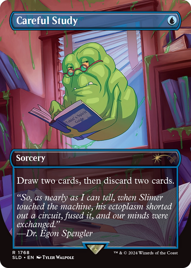 Careful Study (SLD-1768) - Secret Lair Drop (Borderless) - Premium MTG Single from Wizards of the Coast - Just $5.07! Shop now at Game Crave Tournament Store