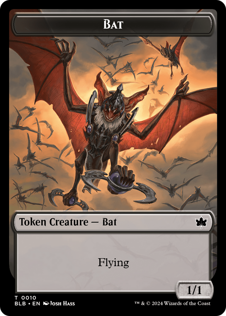 Bat (BLB-010) - Bloomburrow Tokens Foil