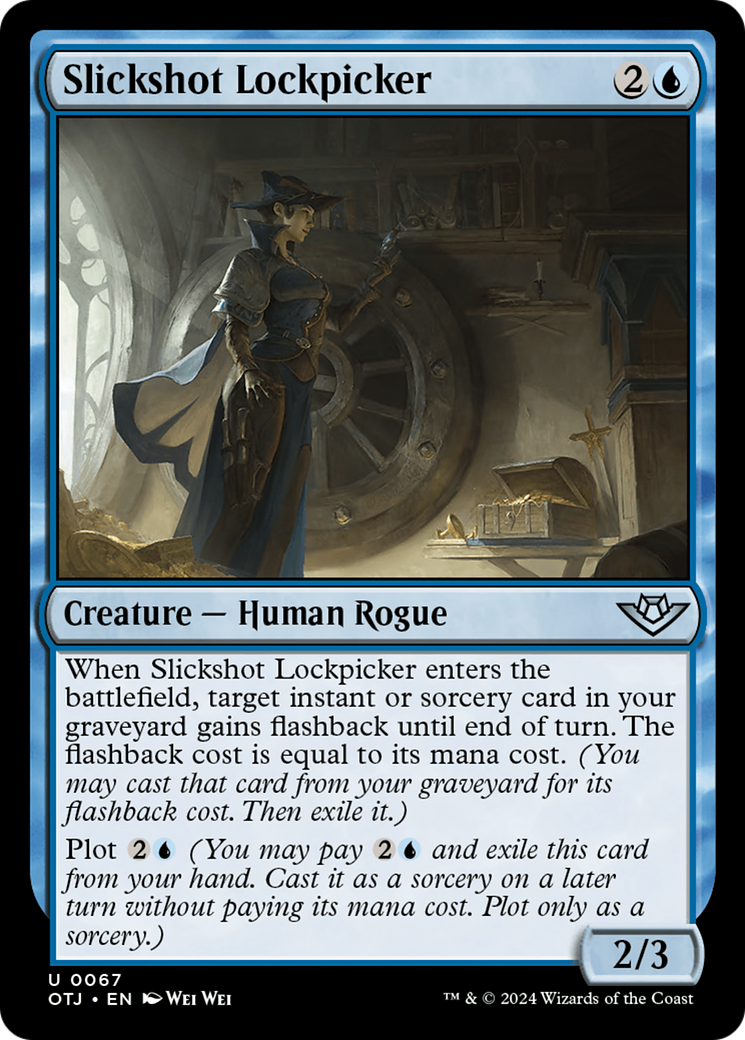 Slickshot Lockpicker (OTJ-067) - Outlaws of Thunder Junction - Premium MTG Single from Wizards of the Coast - Just $0.25! Shop now at Game Crave Tournament Store