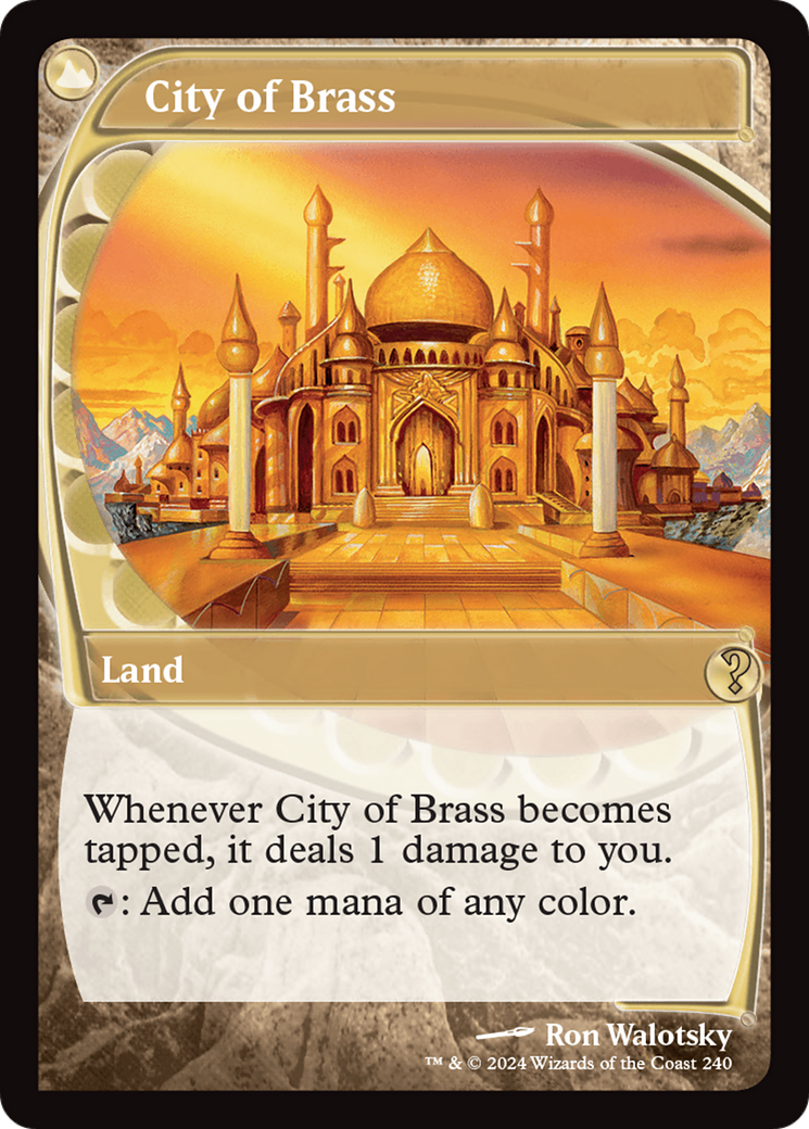 City of Brass (MB2-240) - Mystery Booster 2 Foil - Premium MTG Single from Wizards of the Coast - Just $88.57! Shop now at Game Crave Tournament Store