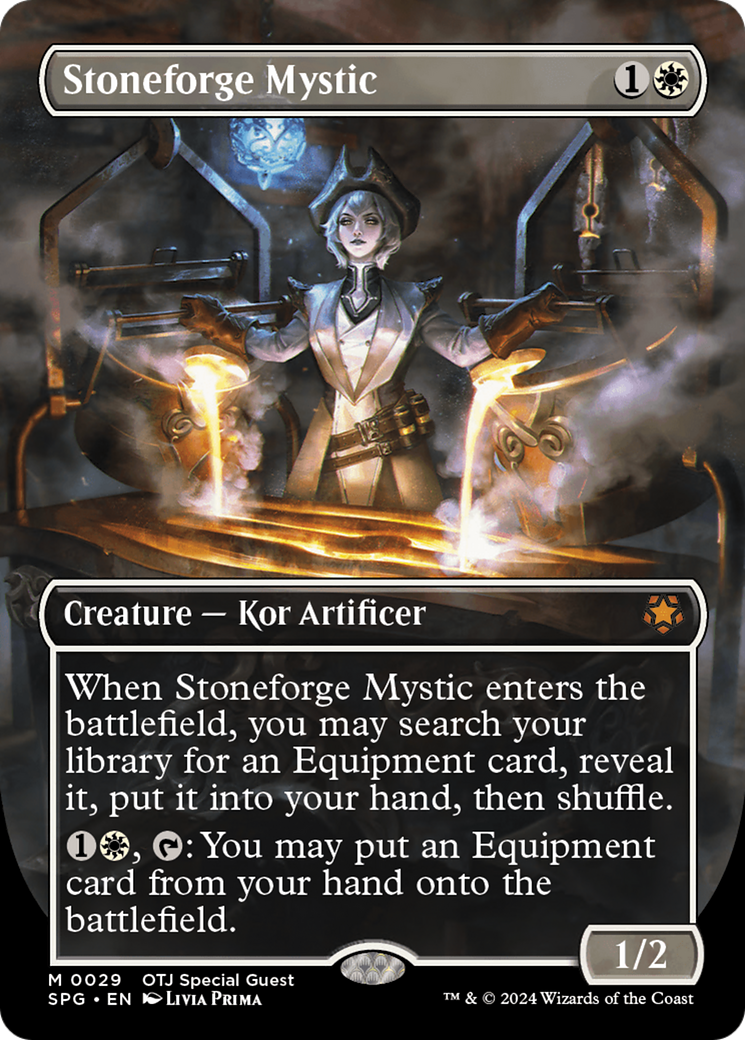 Stoneforge Mystic (SPG-029) - Special Guests (Borderless) - Premium MTG Single from Wizards of the Coast - Just $22.12! Shop now at Game Crave Tournament Store