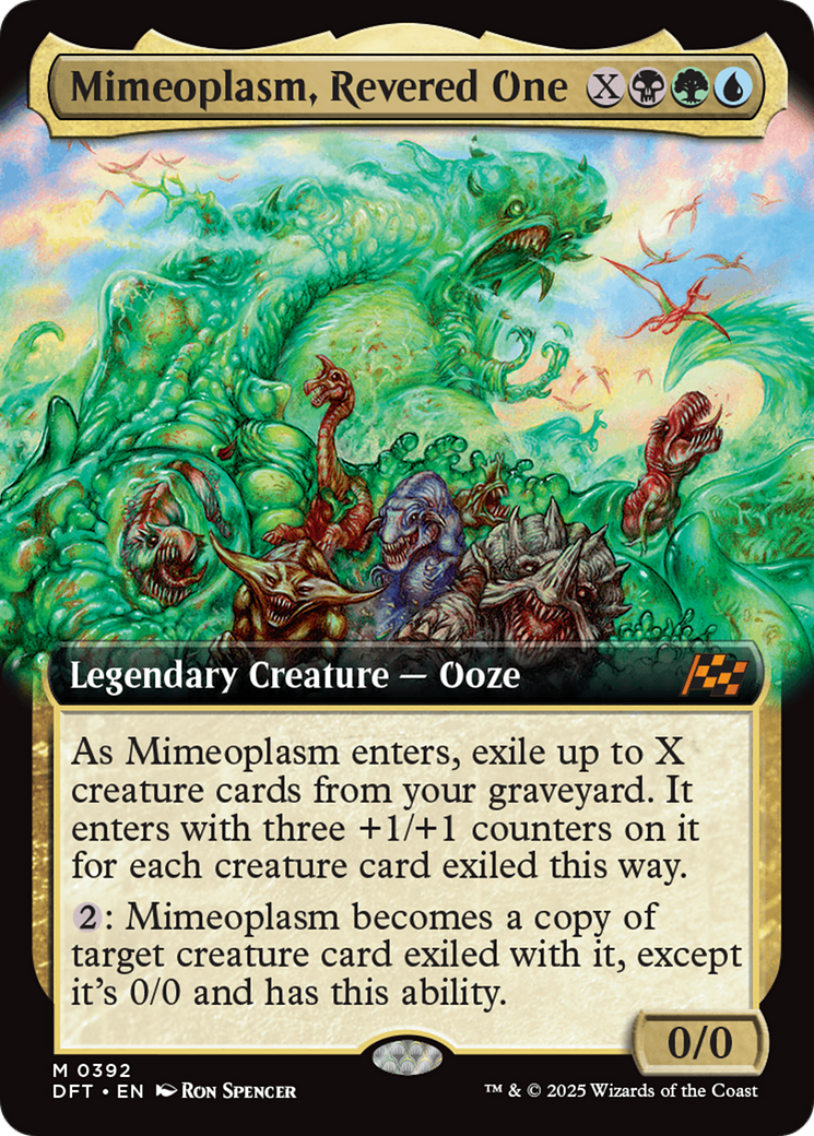 Mimeoplasm, Revered One (Extended Art) (DFT-392) - Aetherdrift Foil - Premium MTG Single from Wizards of the Coast - Just $0.15! Shop now at Game Crave Tournament Store