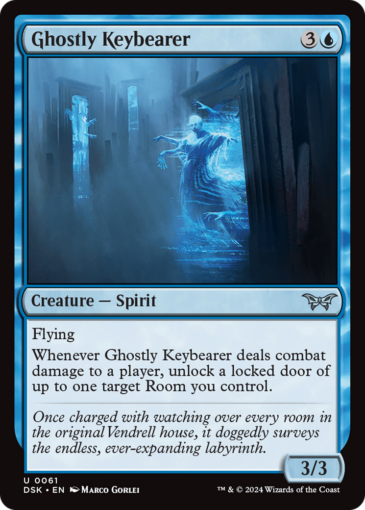 Ghostly Keybearer (DSK-061) - Duskmourn: House of Horror Foil - Premium MTG Single from Wizards of the Coast - Just $0.26! Shop now at Game Crave Tournament Store